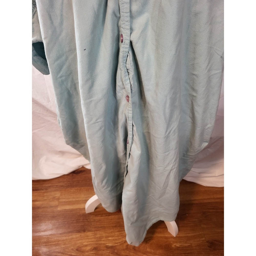 Vintage Cotton Castle Lagenlook Size Small Blue Button Up Dress - Picture 4 of 6
